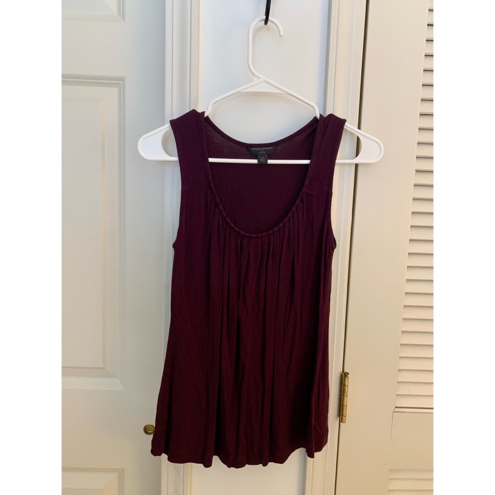 Violet Banana Republic top petite small